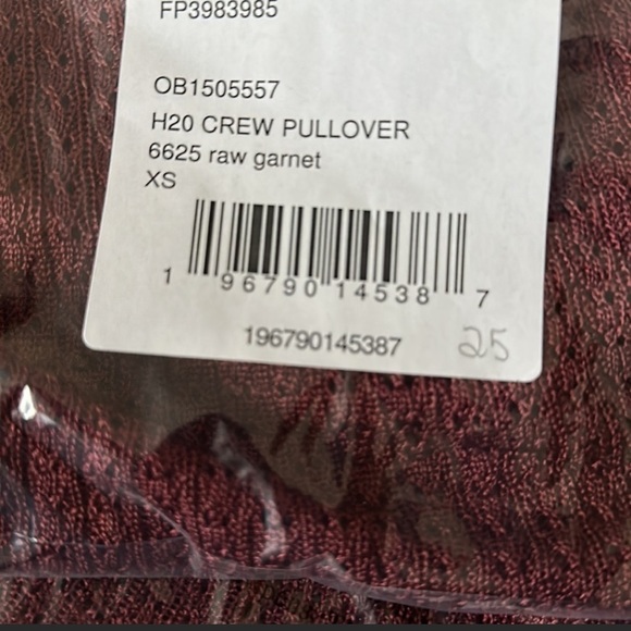 NWT FREE PEOPLE H2O CREW PULLOVER XS - Picture 7 of 7